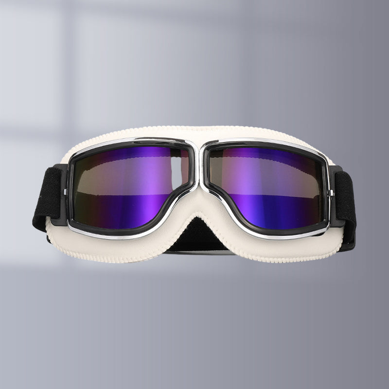 Lunettes de Moto Vintage Style Pilote 12