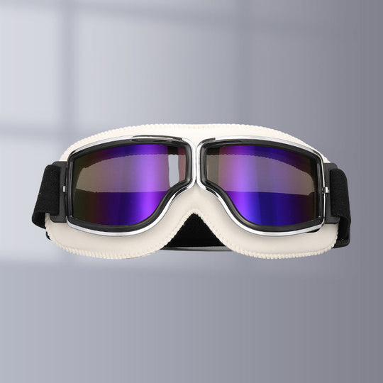 Lunettes de Moto Vintage Style Pilote 12