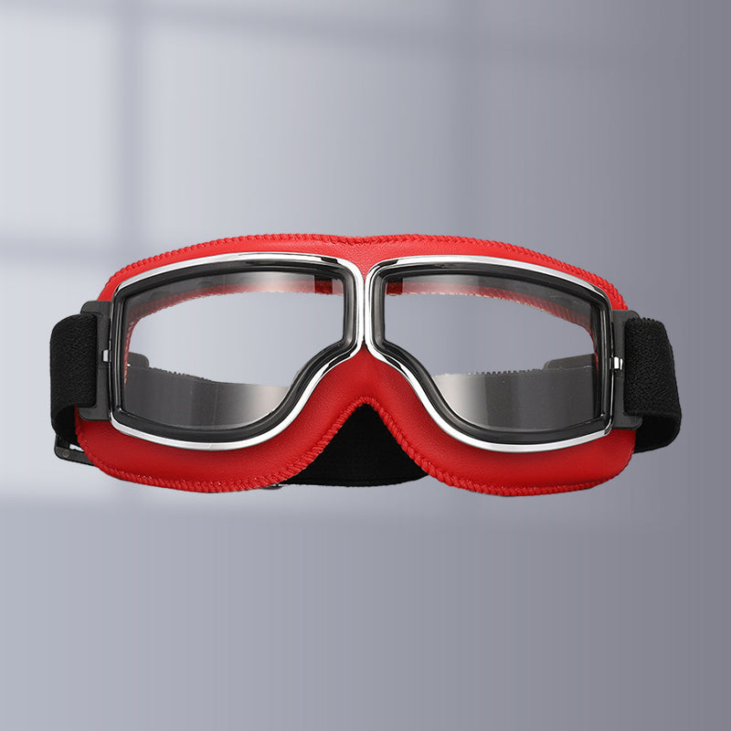 Lunettes de Moto Vintage Style Pilote 13
