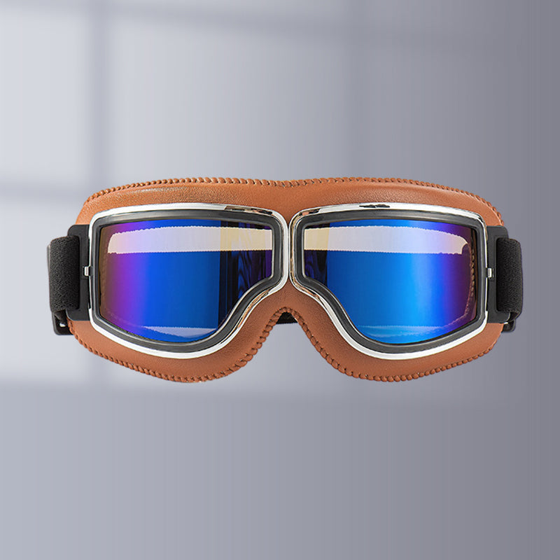 Lunettes de Moto Vintage Style Pilote 14