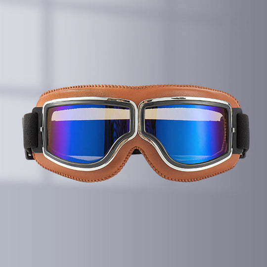 Lunettes de Moto Vintage Style Pilote 14