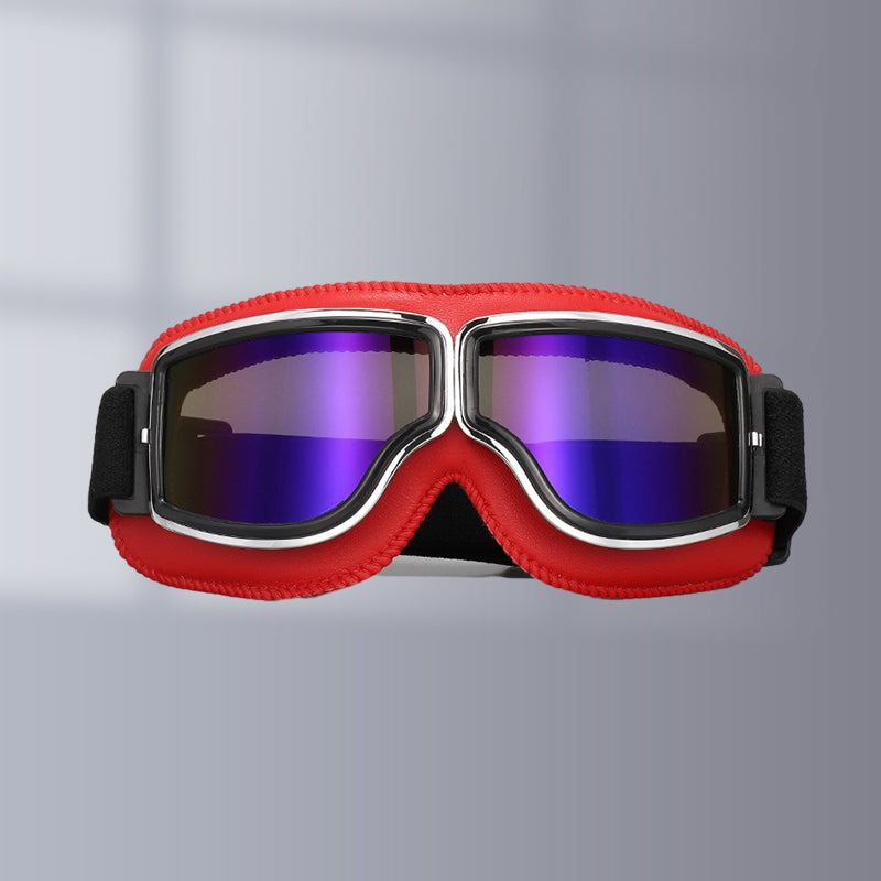 Lunettes de Moto Vintage Style Pilote 16