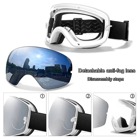Lunettes de Ski avec Lentille de Vision Nocturne 3