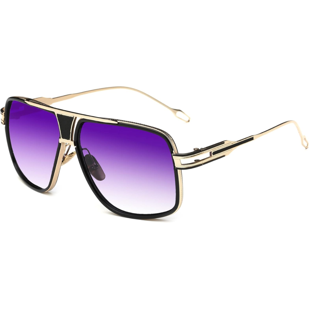 Lunettes de Soleil Aviateur Homme Style Classique avec Protection UV 5