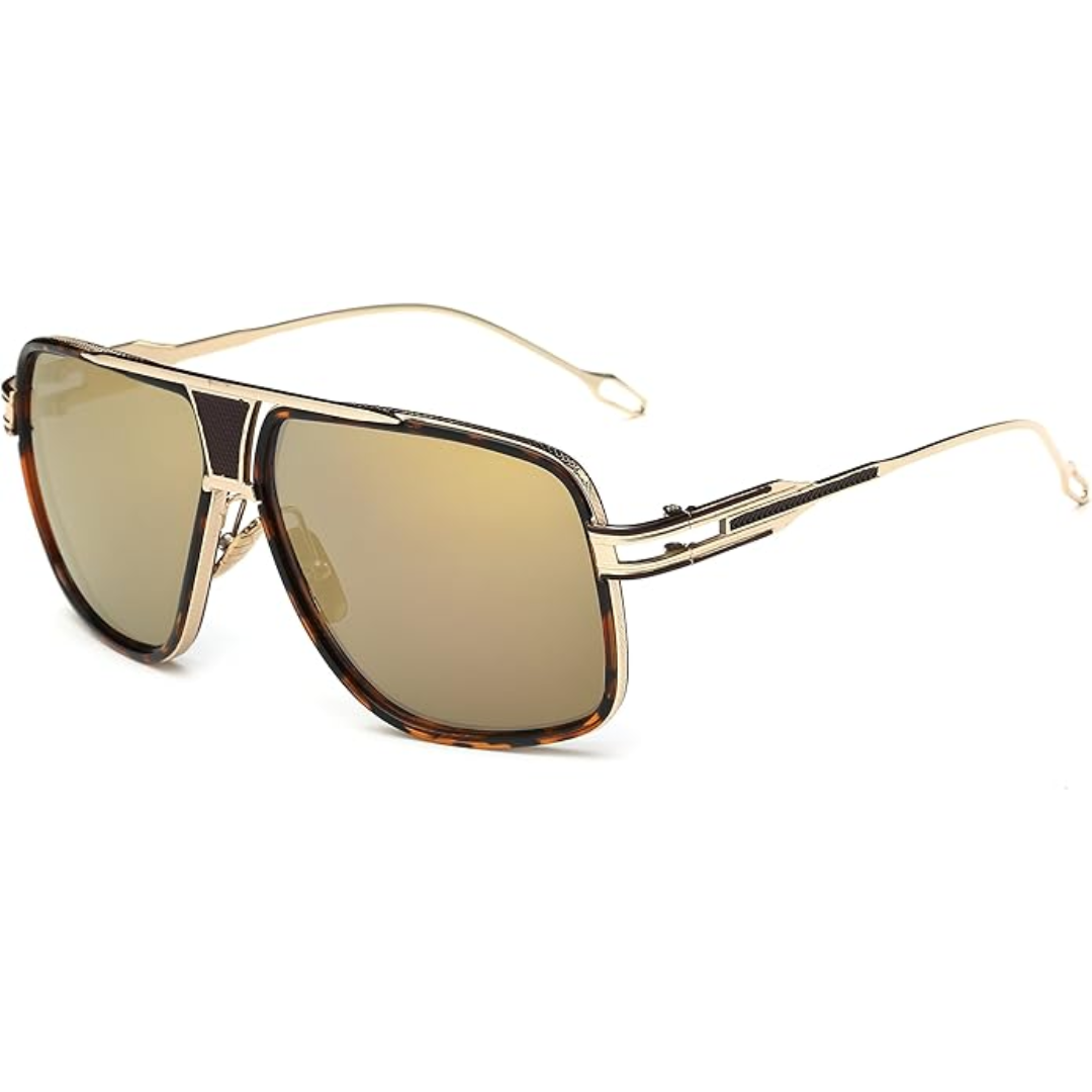 Lunettes de Soleil Aviateur Homme Style Classique avec Protection UV 8