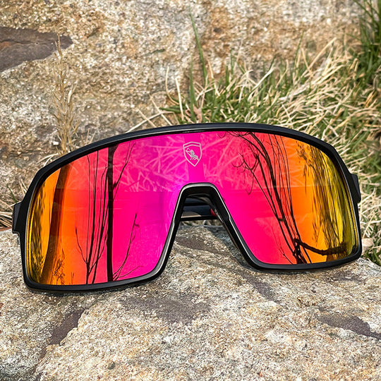 Lunettes de Soleil Homme Bouclier Sportif avec Verres Polarisés 1