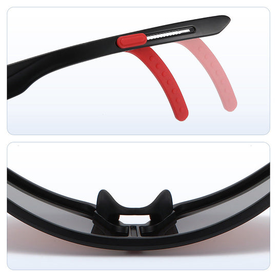 Lunettes de Soleil Homme Bouclier Sportif avec Verres Polarisés 3