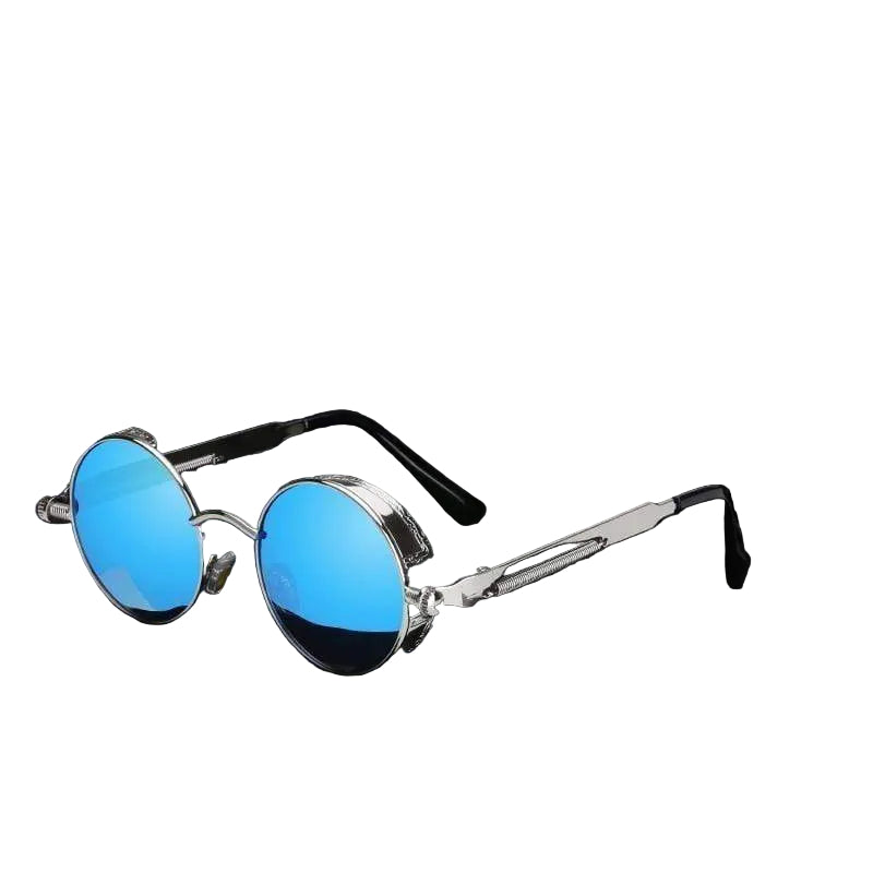 Lunettes de Soleil Rétro Ronde Steampunk pour Hommes 0