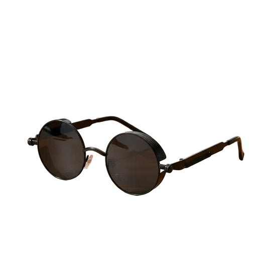 Lunettes de Soleil Rondes Vintage Homme Femme Style Intemporel 0