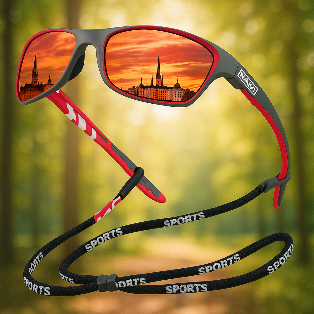 Lunettes de Soleil Sportives Polarisées Pour Homme et Femme Monture Légère 1