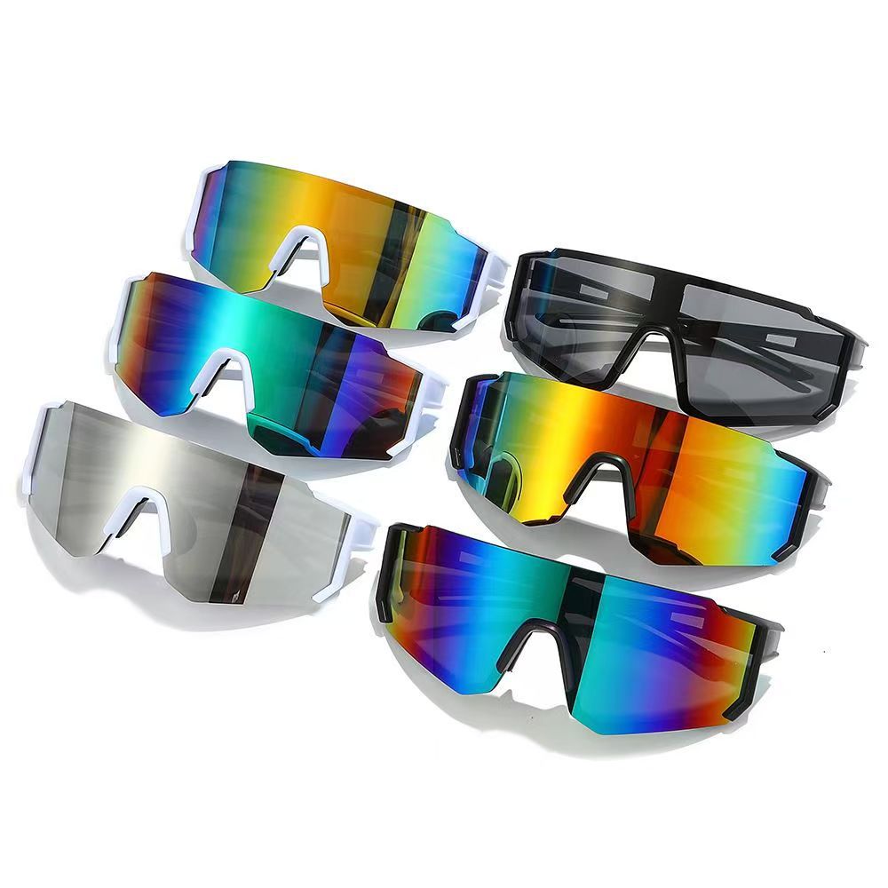 Lunettes de Soleil Unisexes Sportives Surdimensionnées avec Verres Polarisés 1