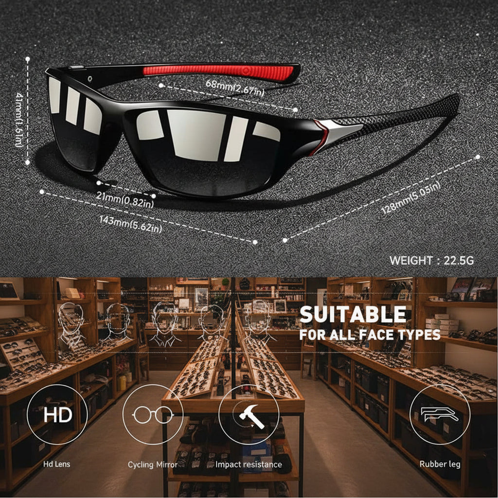Lunettes de Soleil de Sport pour Hommes et Femmes 7