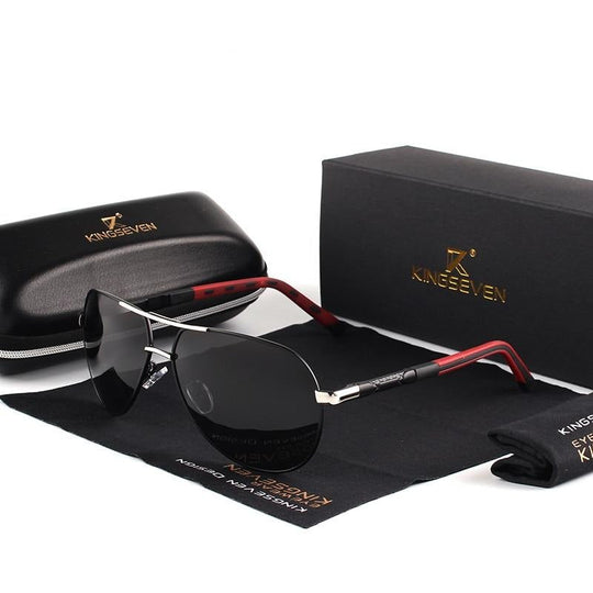 Lunettes de soleil polarisées vintage en aluminium pour hommes 3