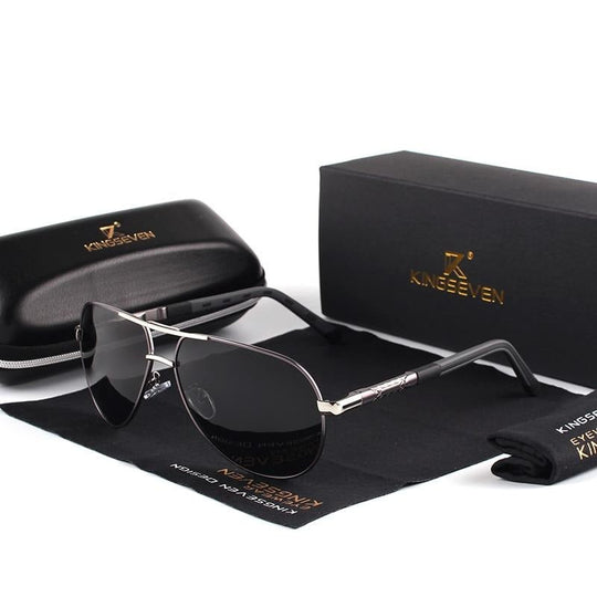 Lunettes de soleil polarisées vintage en aluminium pour hommes 4