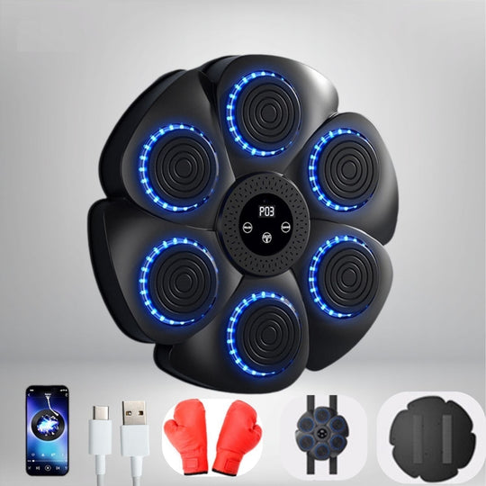 Machine de Boxe Interactive pour Tous Âges avec Modes d'Entraînement et Musique Bluetooth 6