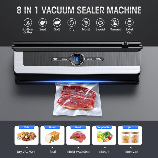 Machine sous vide Multifonction 8 en 1 avec Coupeur 7