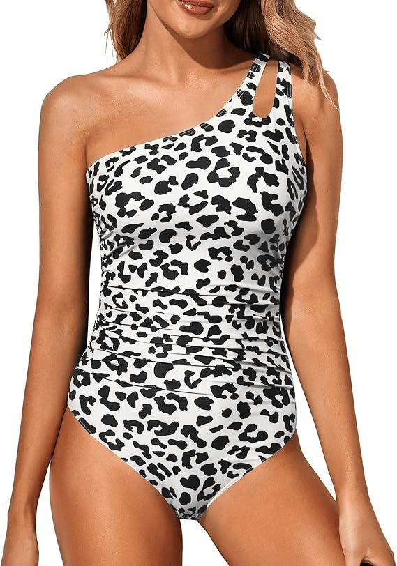 Maillot de Bain Femme Une Épaule Tendance 4