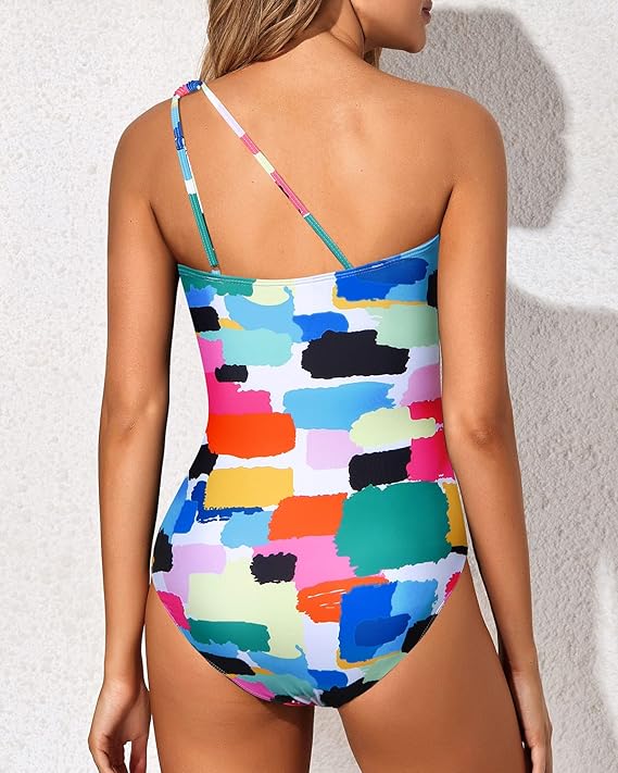 Maillot de Bain Femme Une Épaule Tendance 6