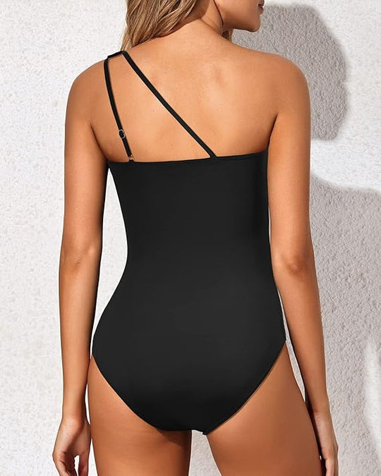 Maillot de Bain Femme Une Épaule Tendance 8