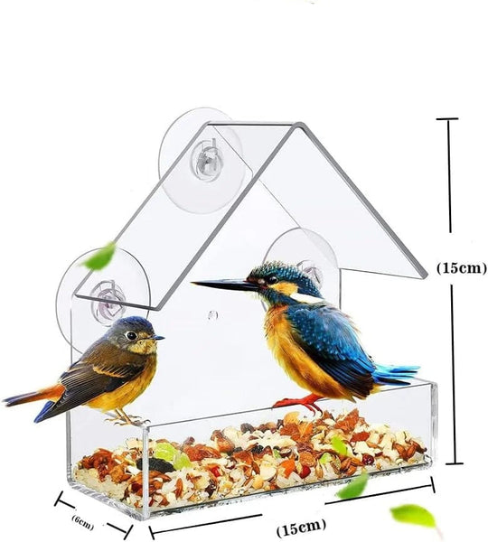 Mangeoire Suspendue pour Oiseaux avec Ventouses 0