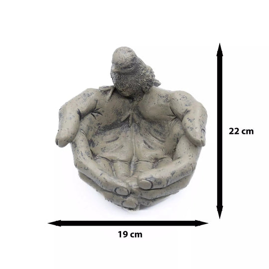 Mangeoire à Oiseaux Décorative pour Jardin en Résine Style Unique 4