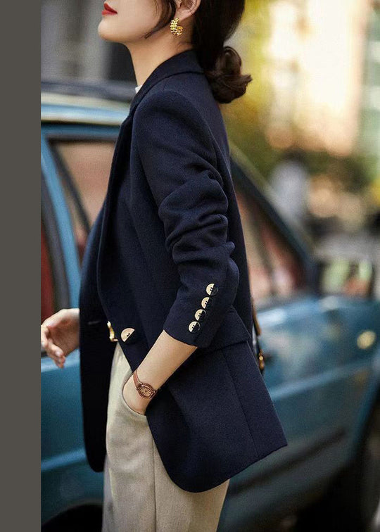 Manteau Ample à Boutons Crantés pour Femmes 2