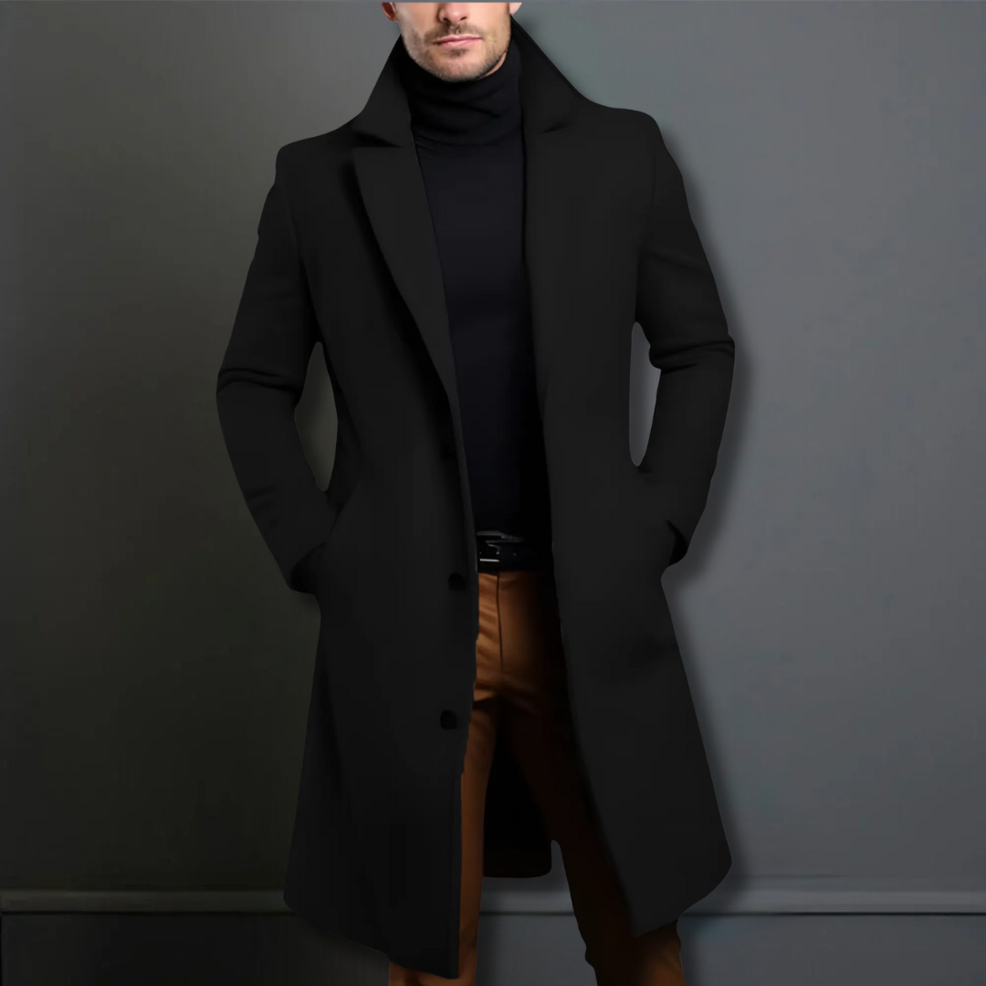 Manteau Classique pour Homme en Tissu de Luxe 5