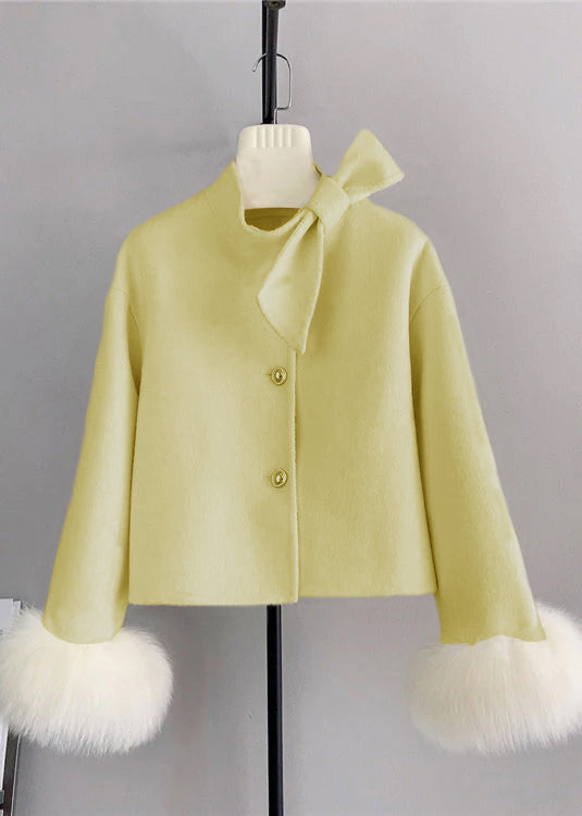 Manteau Court Femme avec Bouton et Manchette 6