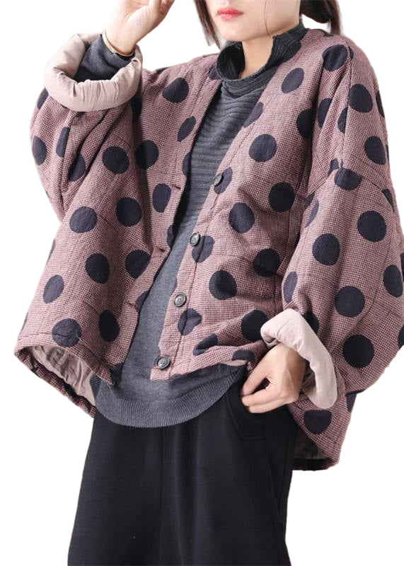 Manteau Décontracté Boutonné Femme à Carreaux Rouges 0