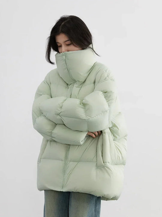 Manteau Femme en Duvet avec Col Montant 1