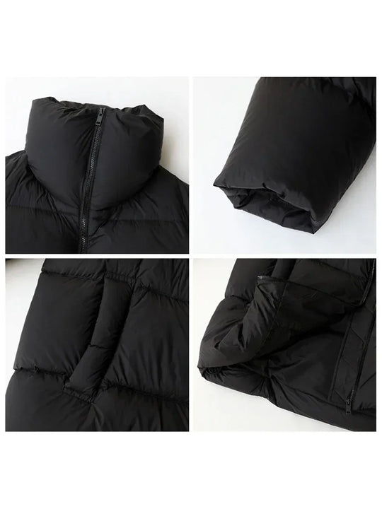 Manteau Femme en Duvet avec Col Montant 4