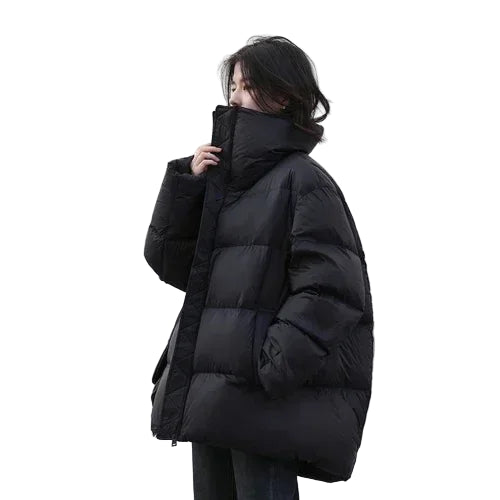 Manteau Femme en Duvet avec Col Montant 7