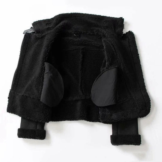 Manteau Hiver Femme Chic Cintré Col À Revers 4