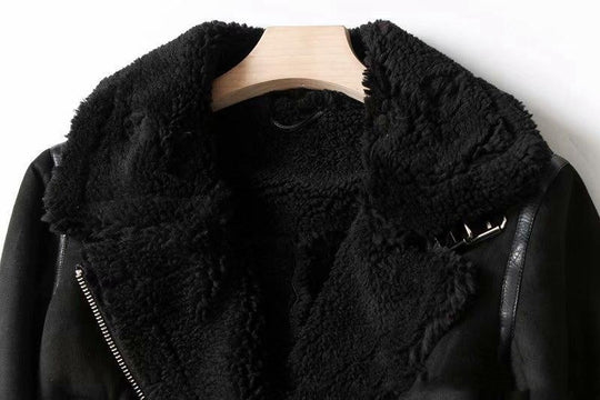 Manteau Hiver Femme Chic Cintré Col À Revers 5