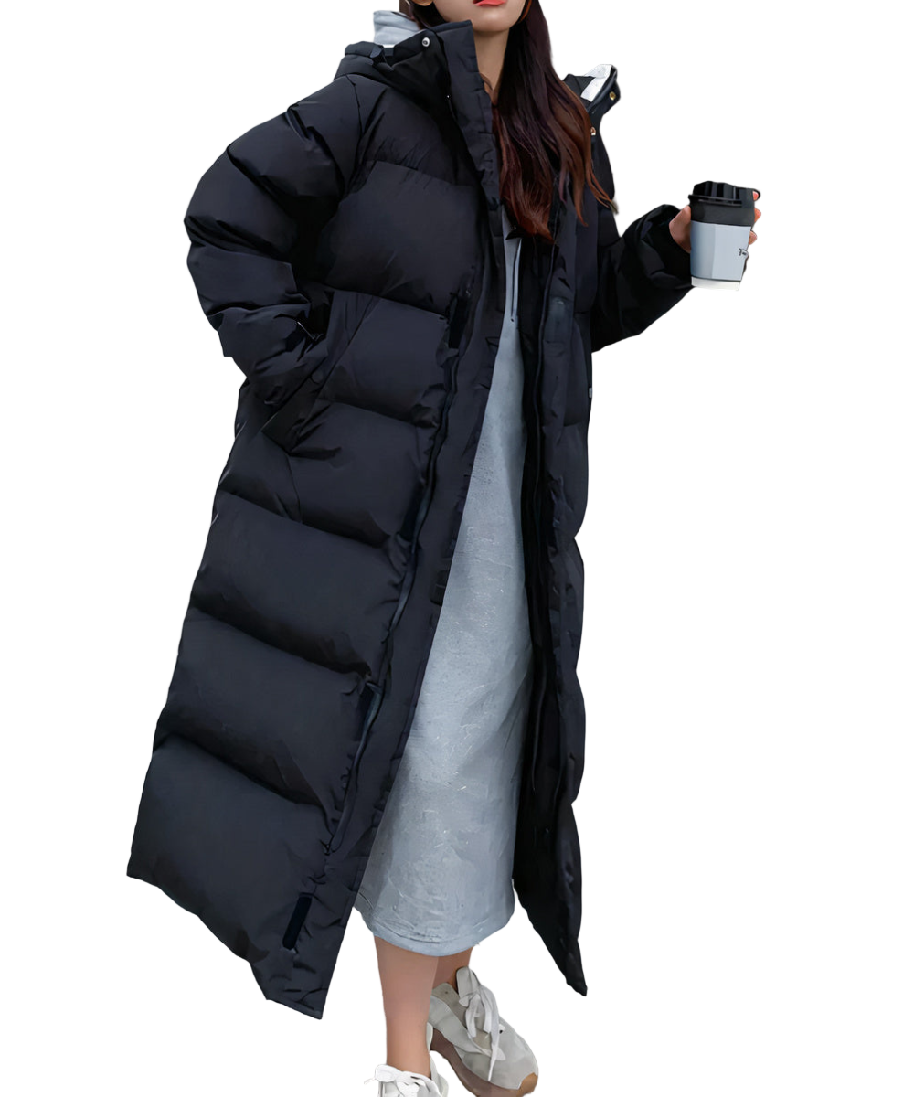 Manteau Hiver Femme Long Imperméable Avec Capuche 0