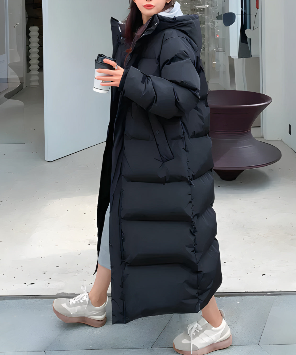 Manteau Hiver Femme Long Imperméable Avec Capuche 2