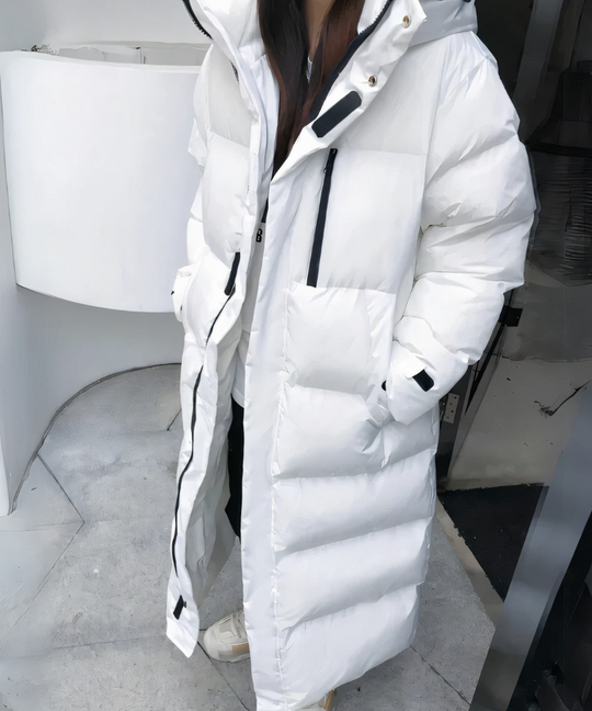 Manteau Hiver Femme Long Imperméable Avec Capuche 3