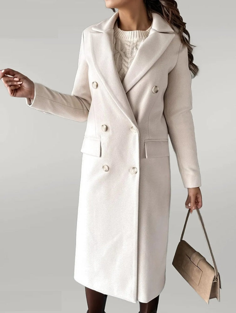 Manteau Hiver Femme Style Scandinave Long Ajusté 2