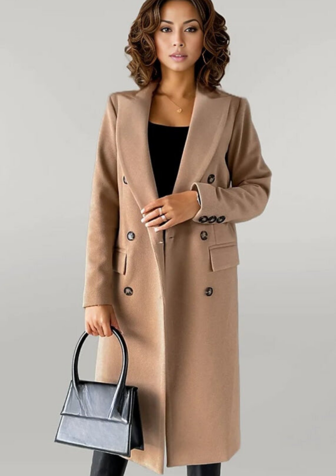 Manteau Hiver Femme Style Scandinave Long Ajusté 8