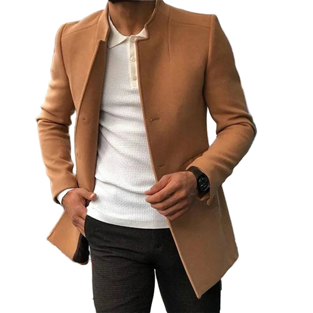 Manteau Hiver Homme Moderne Chic avec Détails Raffinés 0