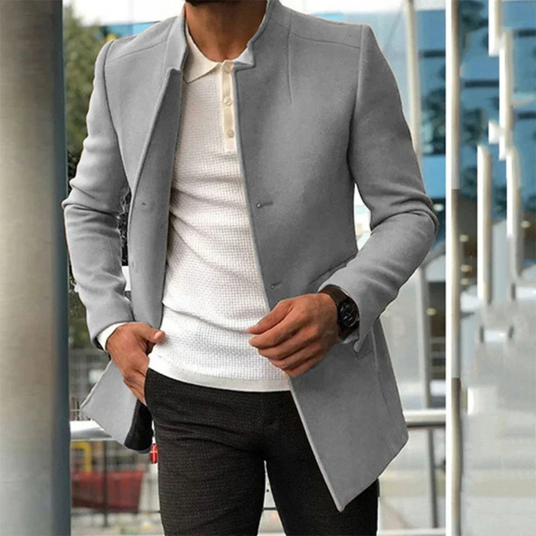 Manteau Hiver Homme Moderne Chic avec Détails Raffinés 7