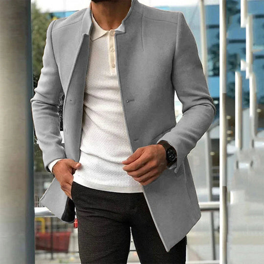 Manteau Hiver Homme Moderne Chic avec Détails Raffinés 7