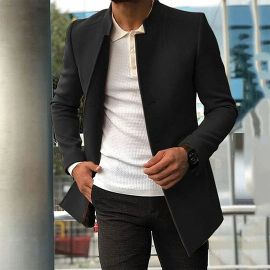 Manteau Hiver Homme Moderne Chic avec Détails Raffinés 9