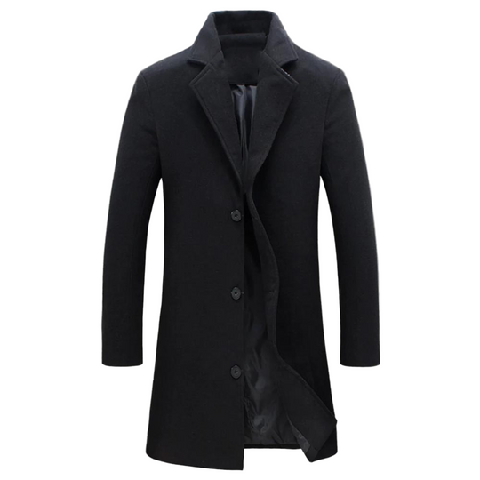 Manteau Homme Hiver en Laine Élégant Résistant à l'Eau 0
