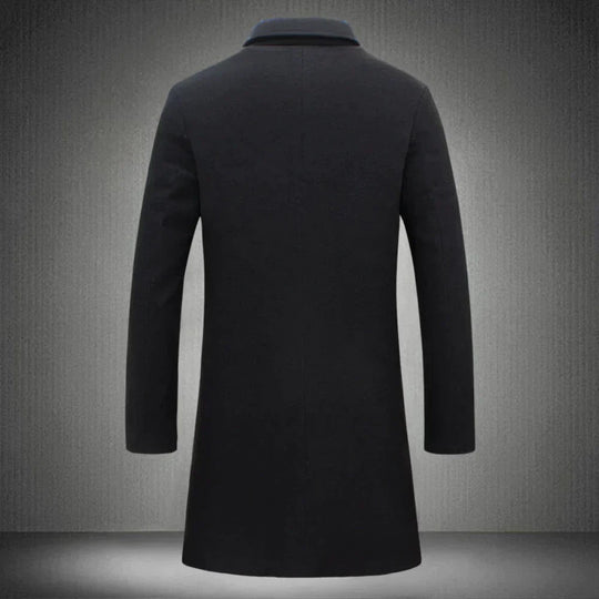 Manteau Homme Hiver en Laine Élégant Résistant à l'Eau 1