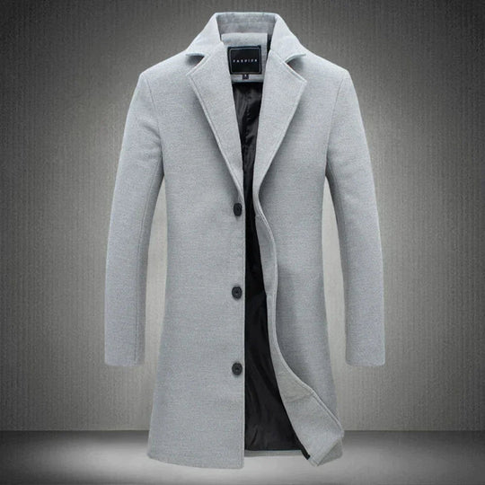 Manteau Homme Hiver en Laine Élégant Résistant à l'Eau 2