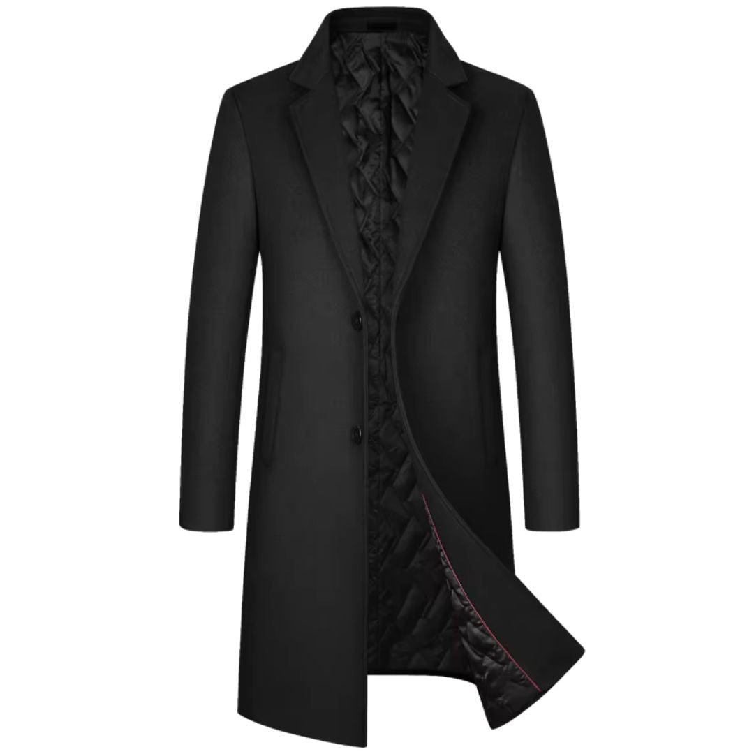 Manteau Homme Trench Classique Laine Douce pour Hiver 0