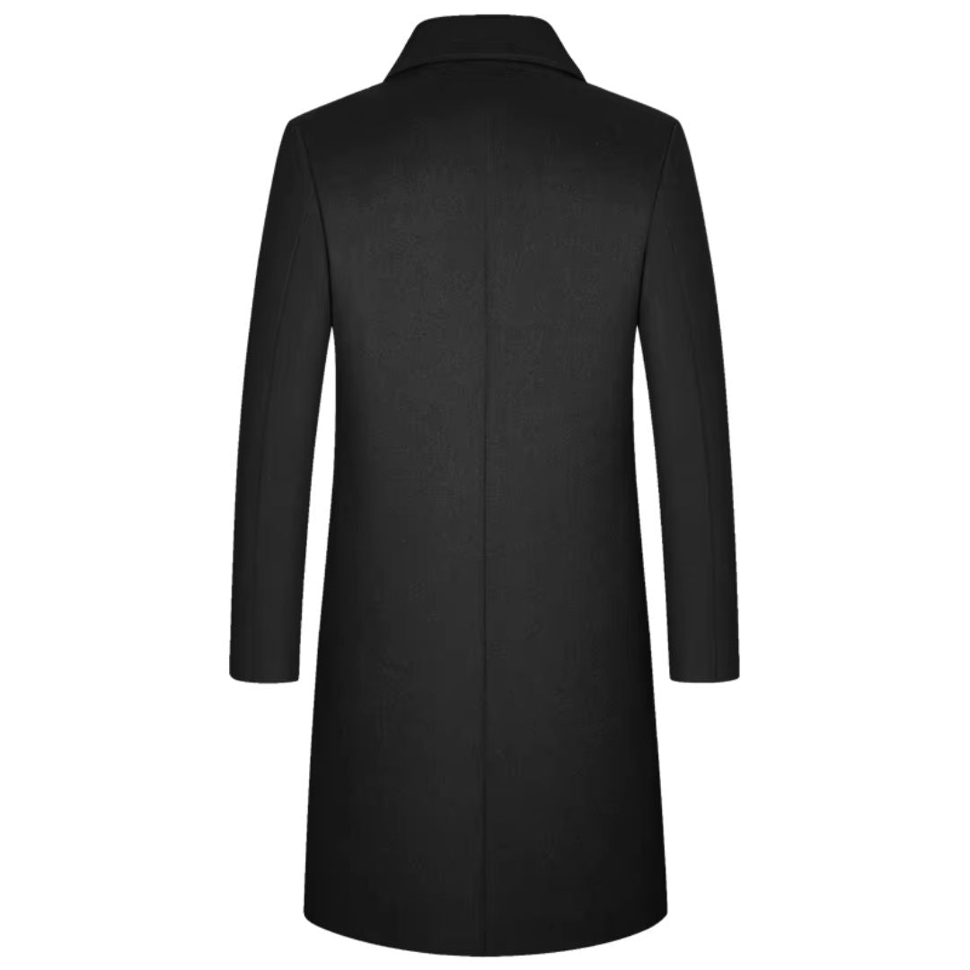 Manteau Homme Trench Classique Laine Douce pour Hiver 1