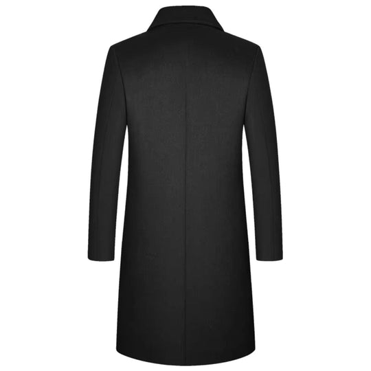 Manteau Homme Trench Classique Laine Douce pour Hiver 1