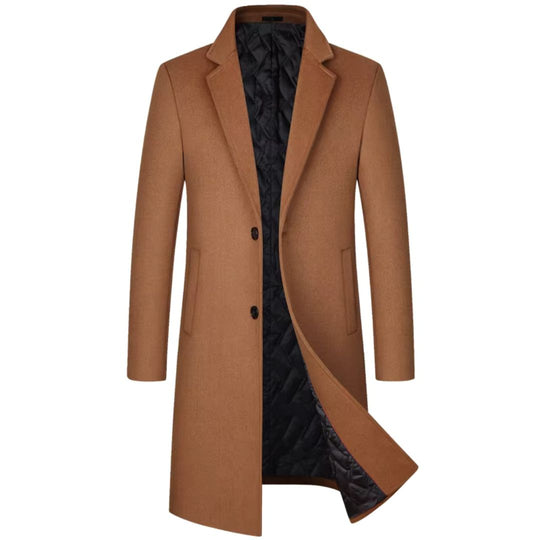 Manteau Homme Trench Classique Laine Douce pour Hiver 3